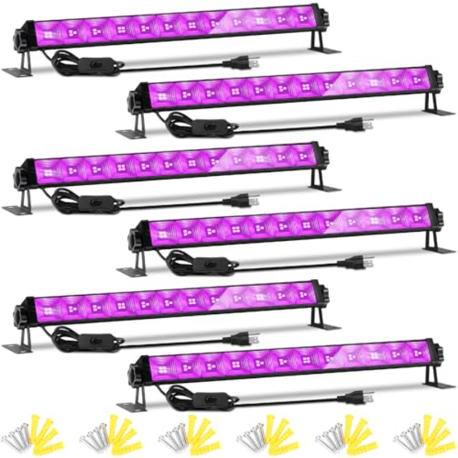 4W Pack LED Black Light Bar, B - огляд і ціна Party Supplies