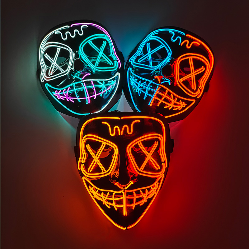 Wireless Full Face Purge Mask  - огляд і ціна Led Purge Mask Halloween