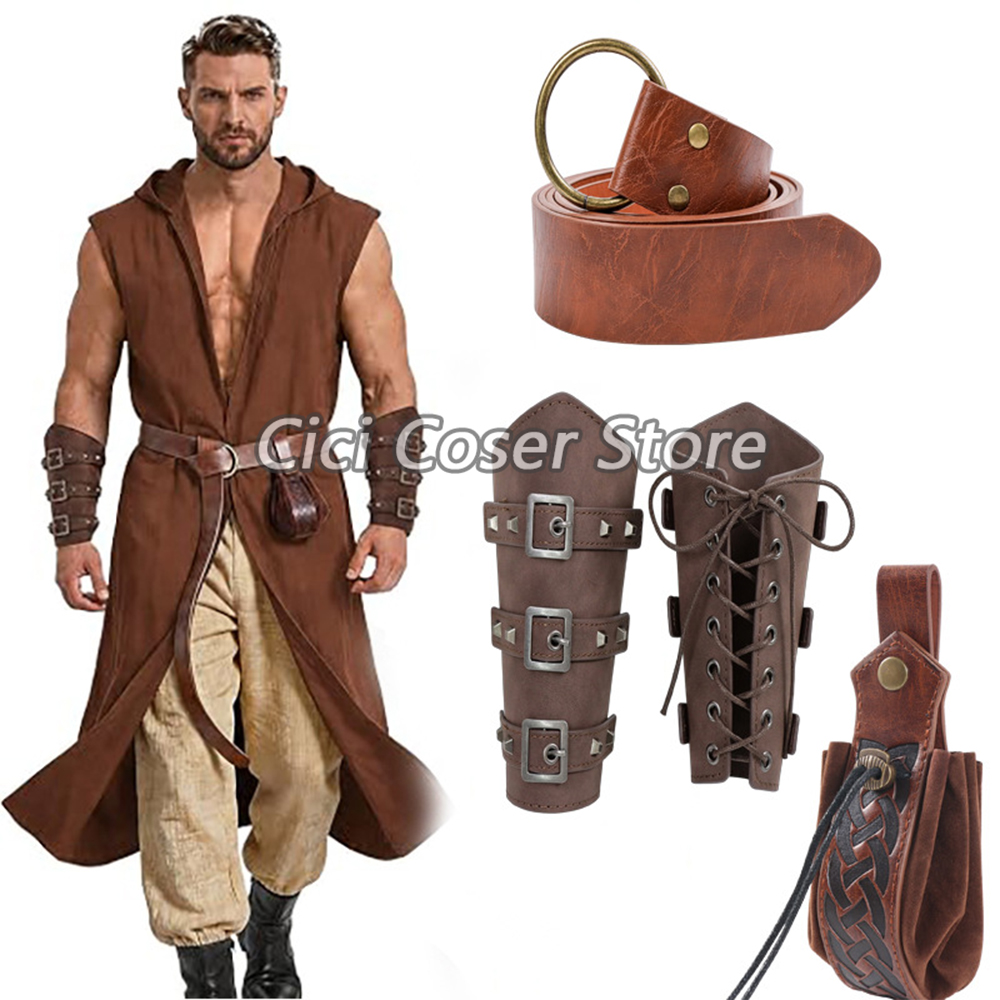 Medieval PU Leather Belt Brace - огляд і ціна Costumes