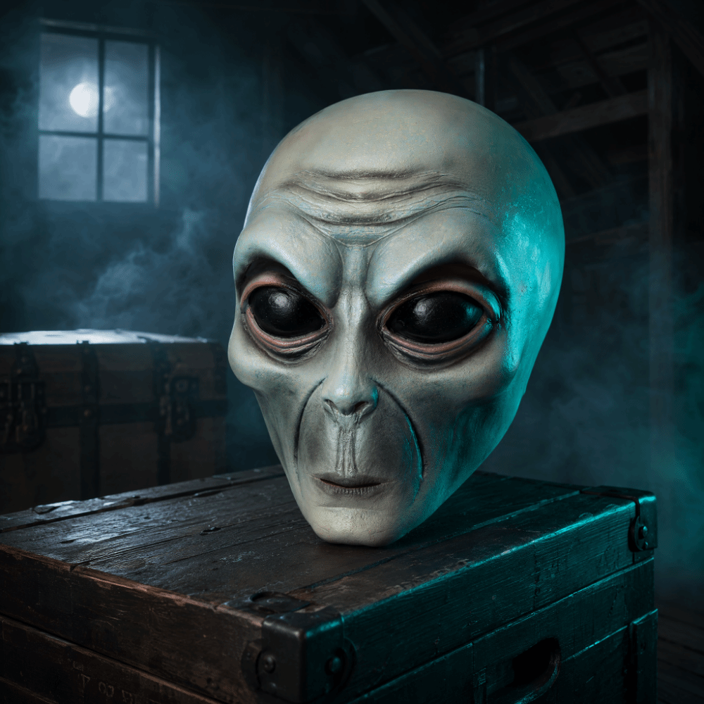 Latex Material Alien Mask Full - огляд і ціна Latex Alien Mask Realistic