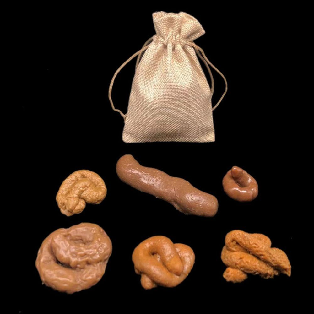 6Pcs Joke Tricky  Antistress G - огляд і ціна Fake Poop Gag Gift