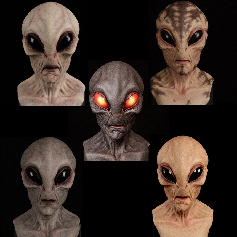 1pc, Alien Mask - Realistic la - огляд і ціна Latex Alien Mask Realistic